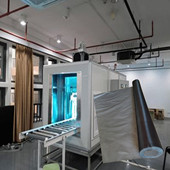 耐高温180度遮光布工业防水UV机曝光机流水线人员防护遮挡布专业