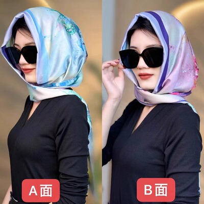 时尚防晒遮阳防风包头帽旅行围巾