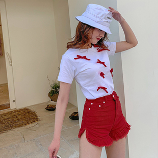外穿修身 bear熊熊屋牛仔短裤 女夏韩版 新款 显瘦热裤