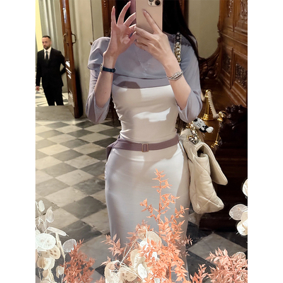 bear熊熊屋【南韩千金】韩女吊带包臀鱼尾半裙坎肩瑜伽服长裙套装