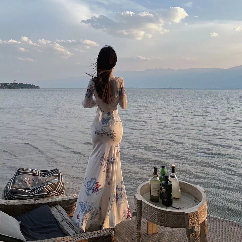 国风水墨印花绝美套装