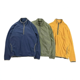 U家 代工厂出品尾同款面料品牌拉链摇粒绒卫衣 阔形打底百搭外套