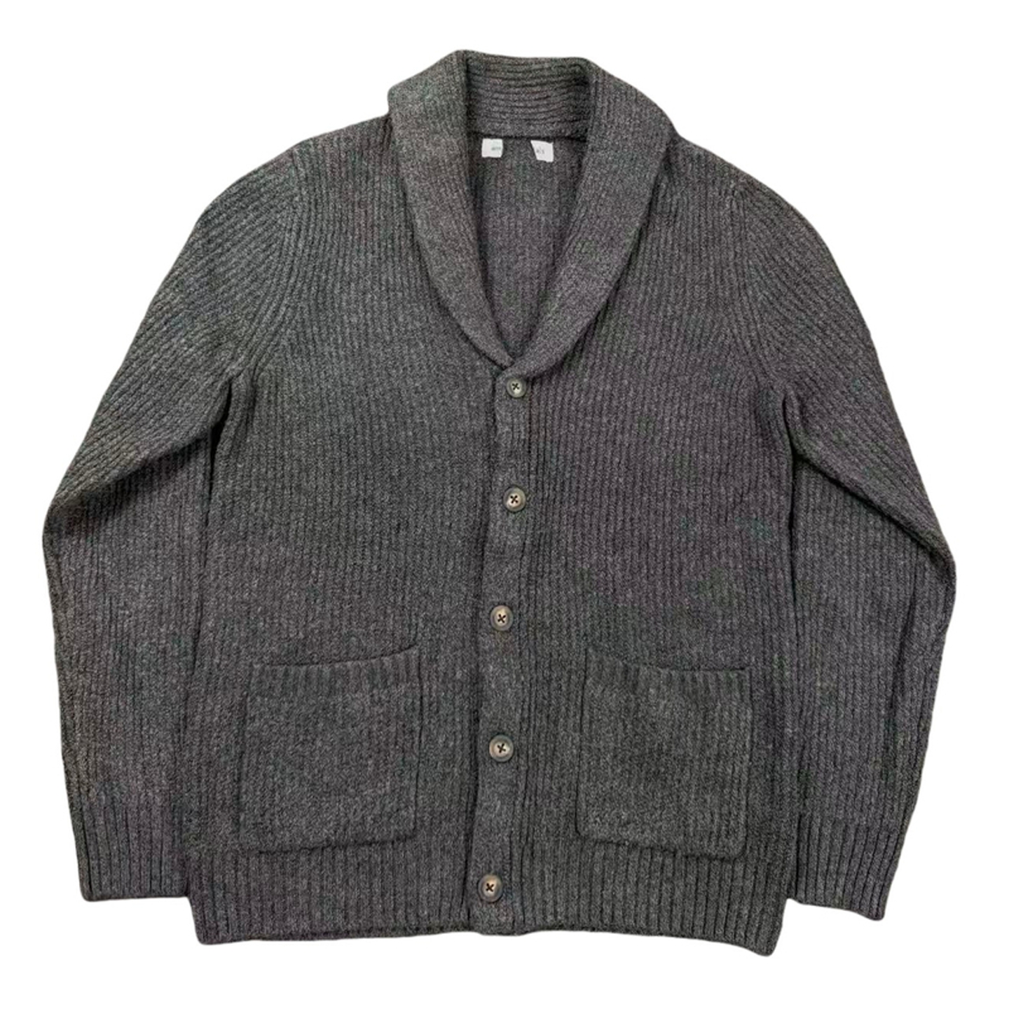 美式复古青果领毛亲肤衣针织外套