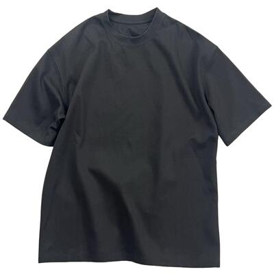 300克日系复古简约纯色短袖T恤