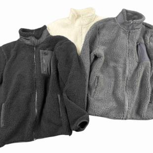 U家同款 品质更牛出口单 阔版仿羊羔毛 内里亲肤BB绒保暖抓绒夹克