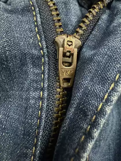Japanese Retro Washed Wide-Leg Pure Cotton Jeans with a Combination of Scimitar and Lumberjack Elements, American-Style Workwear Multi-Pocket Pants