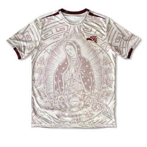 2025 Mexico Guadalupe PinkWhiteMint Color Soccer Jersey