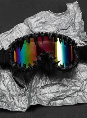 Punk Irregular Sunglasses Windproof Ski Goggles for Men and