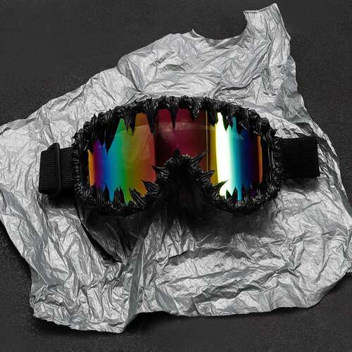 Punk Irregular Sunglasses Windproof Ski Goggles for Men and