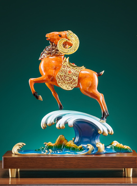 名扬四海铜羊摆件吉祥物2026新款