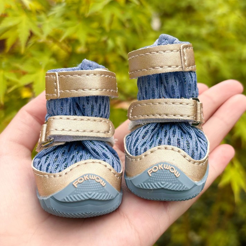 fokwow宠物狗狗鞋子网眼泰迪