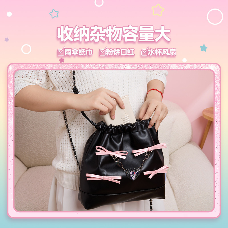 Miniso小马宝莉系列蝴蝶结双肩包甜美少女心容量大出片旅行图片