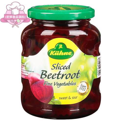 德国 Kuhne冠利 Pickled Red Beets红菜头 蔬菜罐头 甜菜根 330g