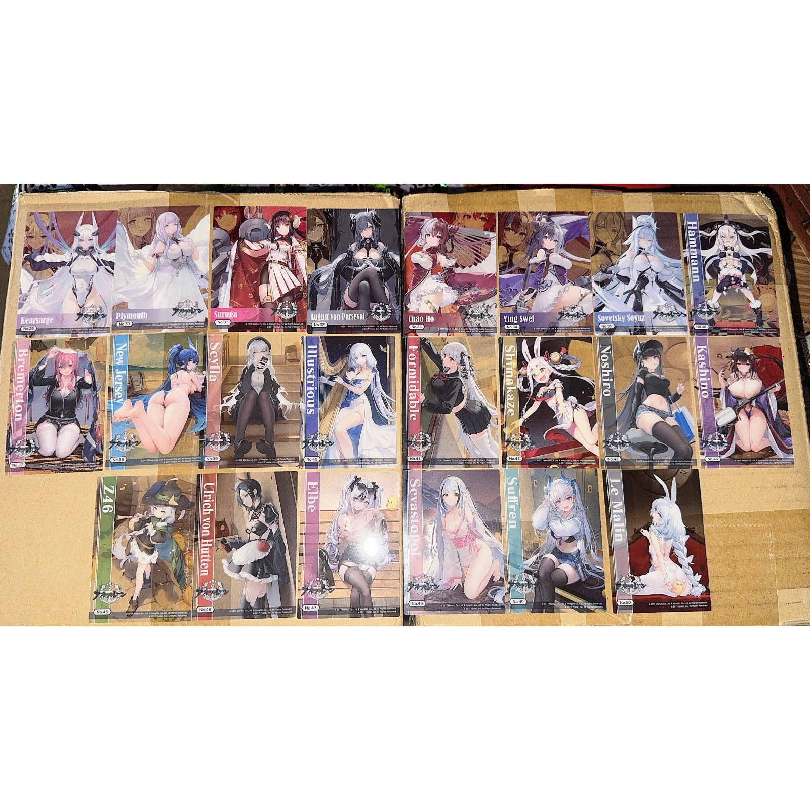 武士道塑料透明收集卡 BTCC 碧蓝航线 Vol.2 舰船