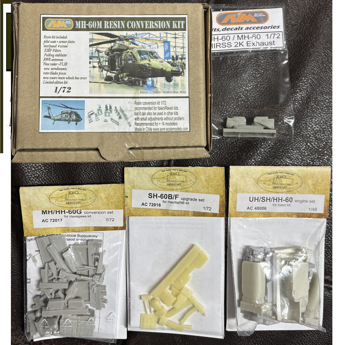 1:48/1:72 Детали, модифицированные смолой Armycast AVM SH-60 MH-60 HH-60 UH-60