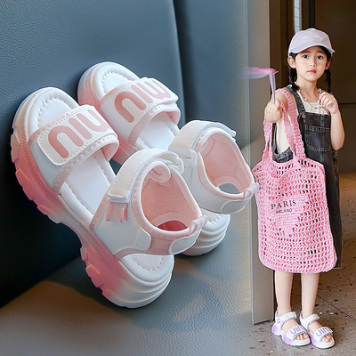 夏季新款时尚洋气公主鞋女童凉鞋