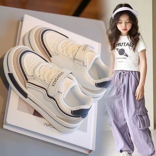 女童运动鞋2025春秋新款儿童小白鞋学生白色板鞋软底男童休闲鞋潮