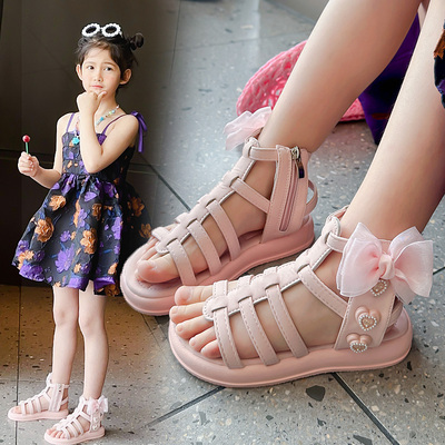 夏季新款小女孩公主鞋女童凉鞋