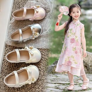 女童鞋子儿童公主鞋2026春秋新款小香风女宝单鞋演出配裙子小皮鞋