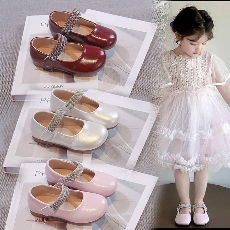 女童公主小皮鞋2026春秋新款女孩配裙子时尚洋气单鞋儿童玛丽珍鞋