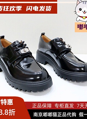 断码清仓zsazsazsu莎莎苏秋季增高英伦系带乐福女皮鞋ZA54506-40