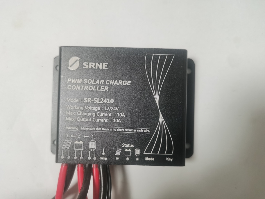 硕日SR-SL2410太阳能路灯控制器防水12/24伏10安数码管显示时间