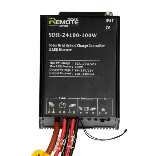 SDH24100 -100W太阳能路灯市电互补控制恒流一体机 24V系统带充电