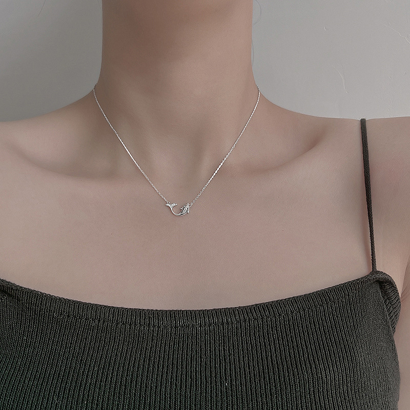 海豚项链女简约轻奢小众设计