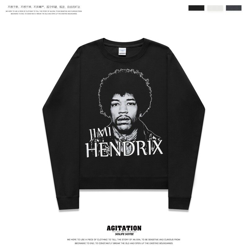 青春流行圆领套头长袖