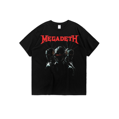 Megadeth重金属摇滚rock美式短袖男ins潮欧美潮牌t恤麦格帝斯半袖