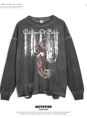 重金属高街美式长袖打底新款男女上衣博多之子Children of Bodom