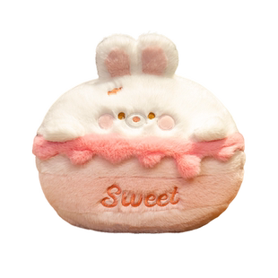 可爱毛绒双插手抱枕热水袋注水暖手宝学生大小号灌水暖水袋敷肚子