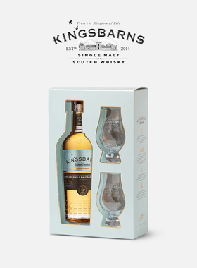 WEMYSS/威姆斯 KINGSBARNS 金岸逐梦单一麦芽威士忌/双闻香杯礼盒