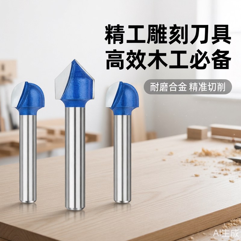 保联90度V型刀木工刀具修边机刀