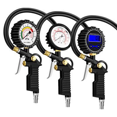保联胎压表气压表高精度带压力充气头汽车轮胎压监测器计加气枪
