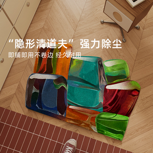 入户门地垫进门脚垫玄关家用户外门口防滑地毯2025新款 丝圈可裁剪