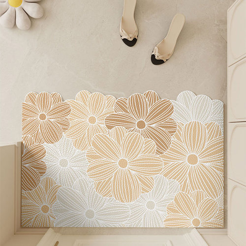 入户门地垫可擦免洗pvc脚垫可裁剪皮革家用门垫耐脏防滑门口地毯