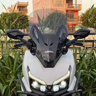 适用本田NWT150改装挡风 佛沙前脸风挡 加高挡风玻璃 前移后视镜