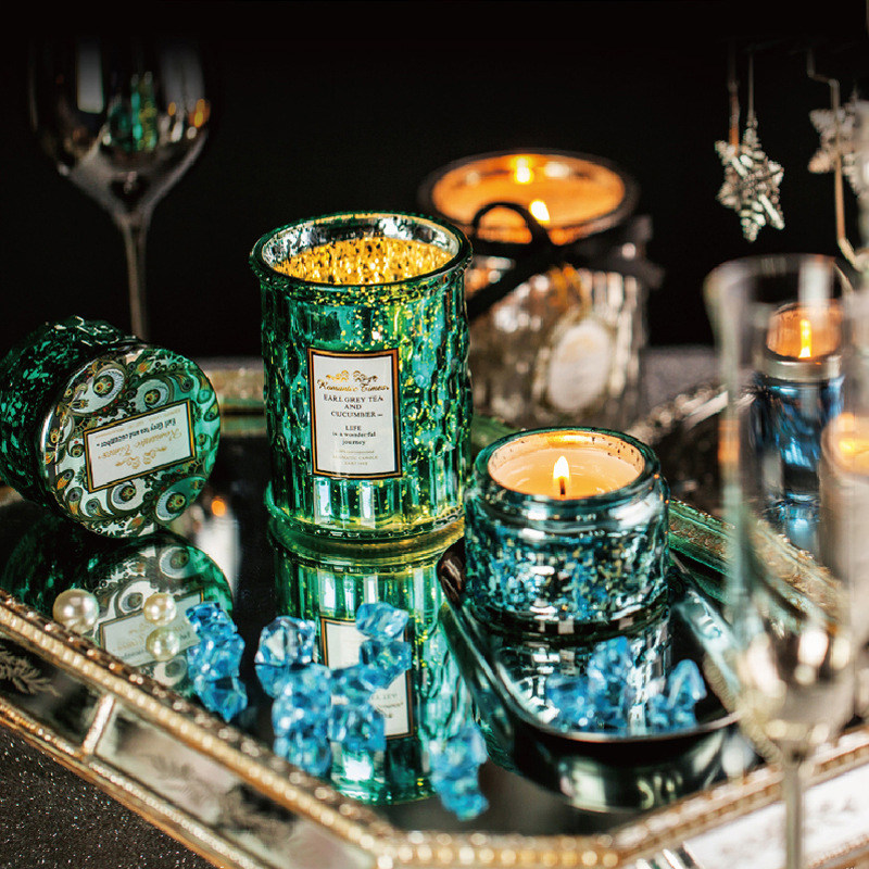 轻奢精油香薰蜡烛情人节圣诞节生日礼物无烟香氛情侣浪漫安神助眠