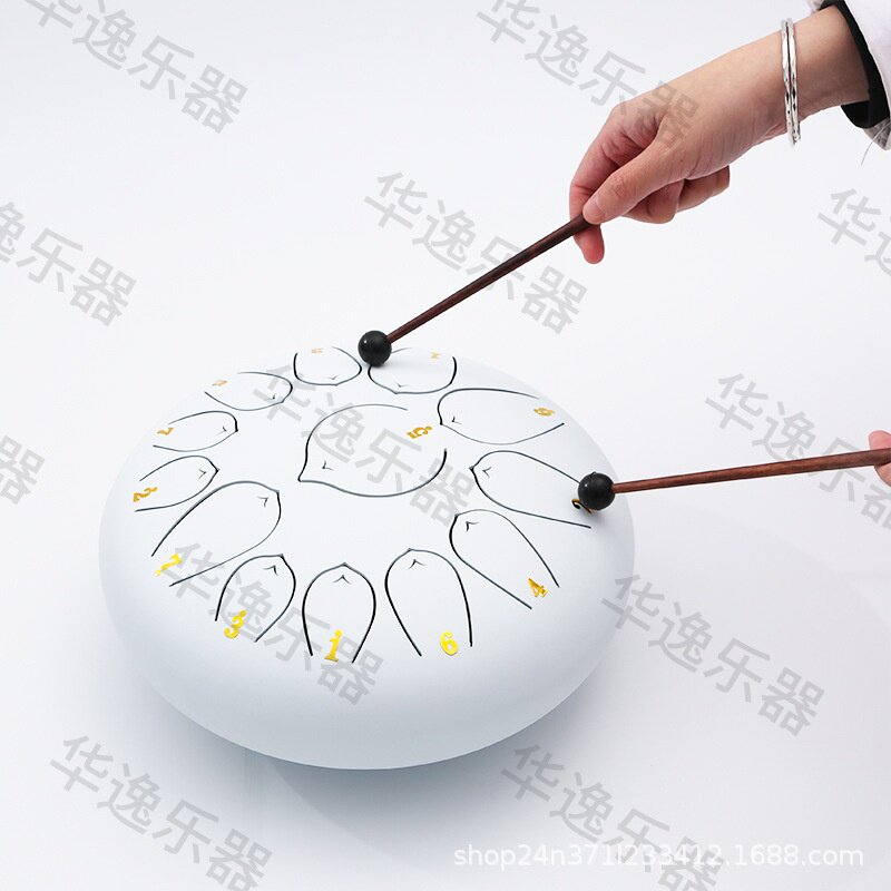 成人10寸13音空灵钢舌鼓手敲击打教学乐器忘忧鼓演奏鼓厂家直销