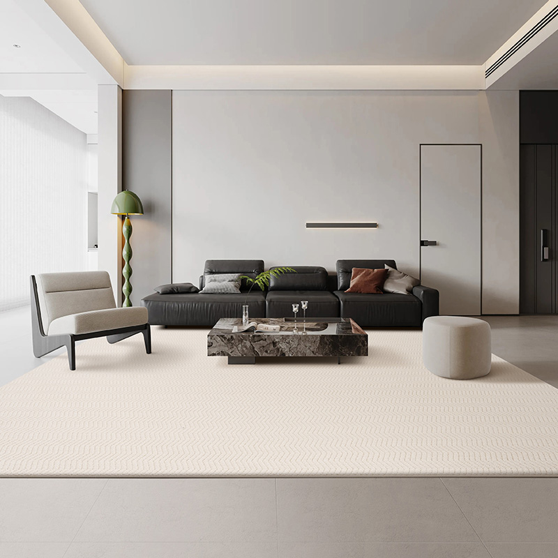 现代简约客厅地毯轻奢羊毛混纺