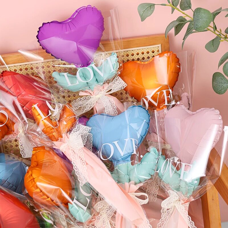 迎新生幼儿园教师节爱心花束气球图片