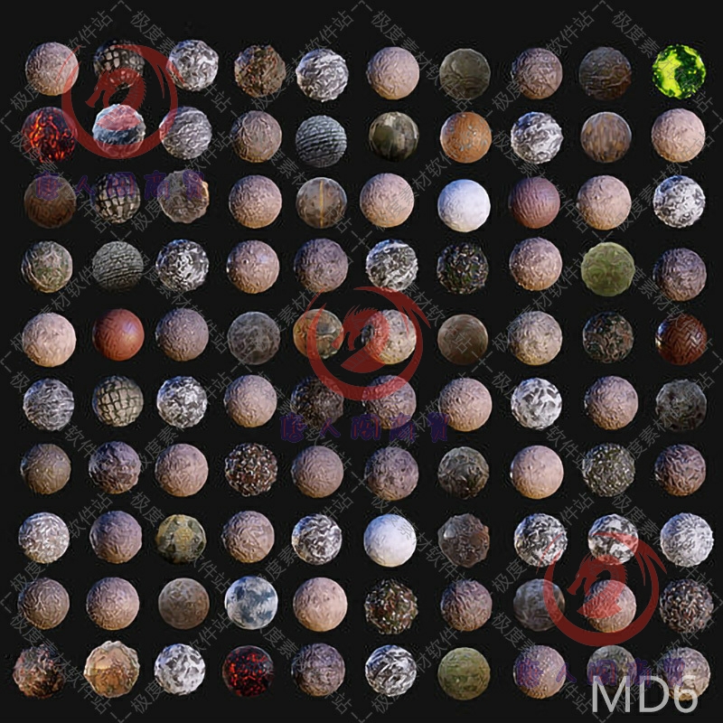 Unity3d UE4 C4D 3dsmax may 地面地形4K高清无缝材质贴图素材库