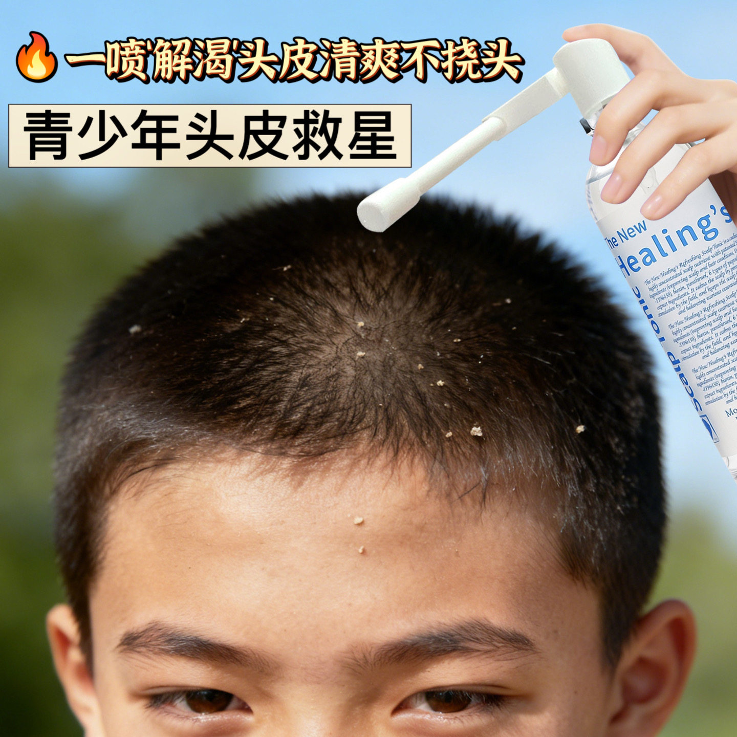 儿童青少年头皮干燥起皮补水保湿去屑止痒头屑护理营养精华液喷雾,美发护发/假发,头皮精油/精华,淘宝优惠券,粉丝福利购,淘宝优惠卷