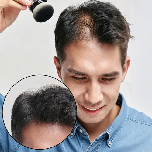 男士头发纤维粉视觉增发密发补发缝神器发际线填充喷雾稀疏遮盖