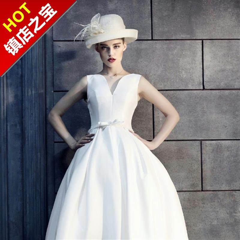 新娘晚礼服2018年新款宴会敬W酒演出伴娘服白色红色中长款结婚婚在类目 女装/女士精品, 婚纱/旗袍/礼服, 礼服/晚装中 - 来自Buy2taobao.com提供专业的淘宝代购服务
