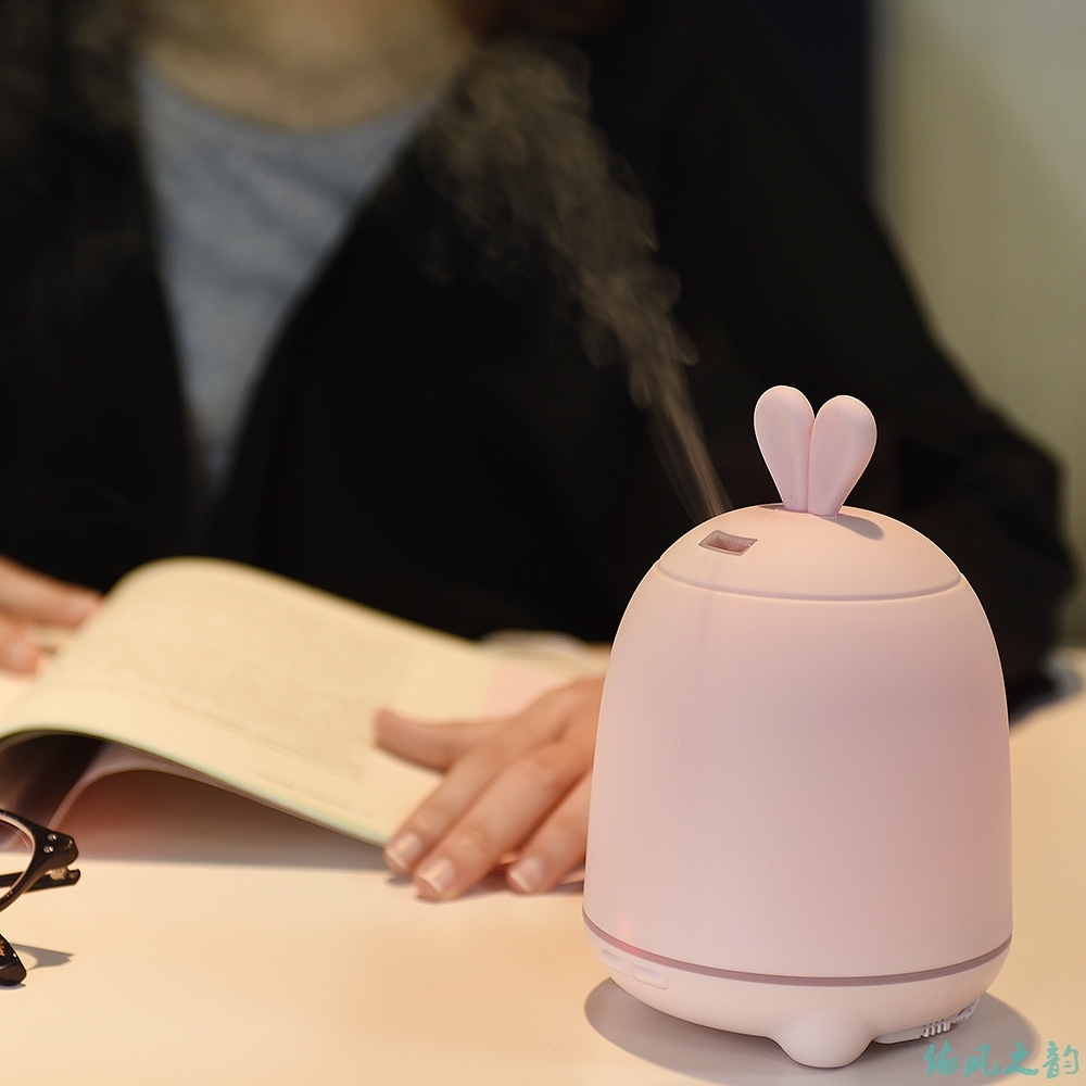 [伊风印象时尚潮流馆加湿器]兔香薰兔子加湿器家用机静音办公室卧室月销量1件仅售91.8元