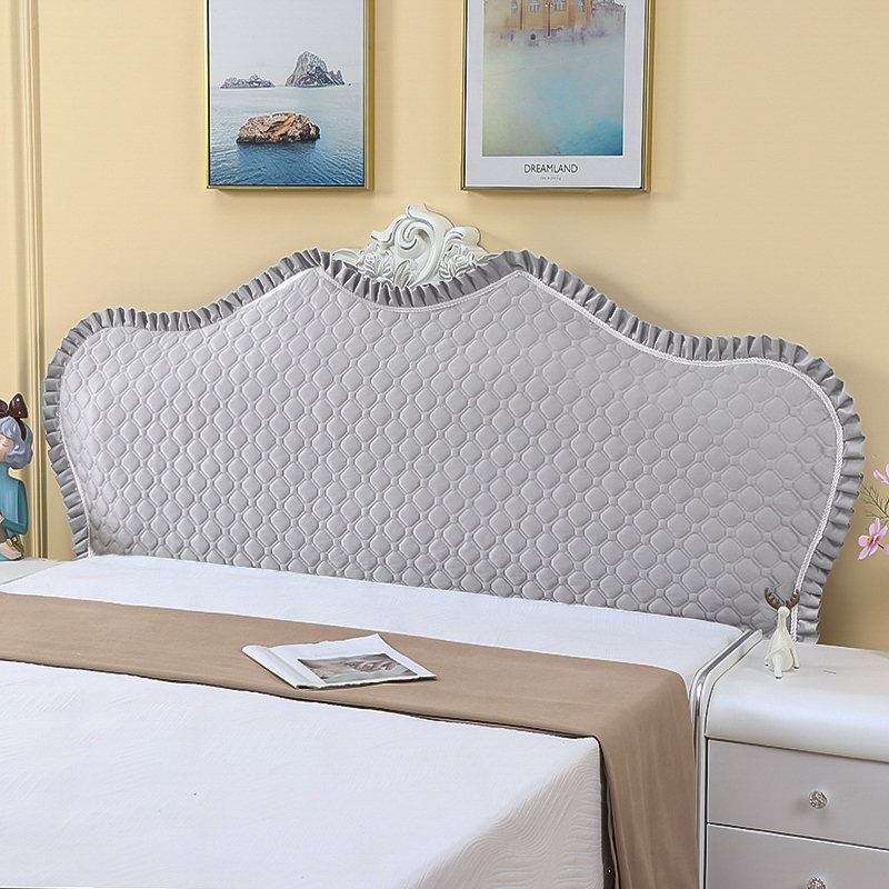 欧式床头套罩定做全包靠背弧形万能高档软包漏雕花床头保护套罩