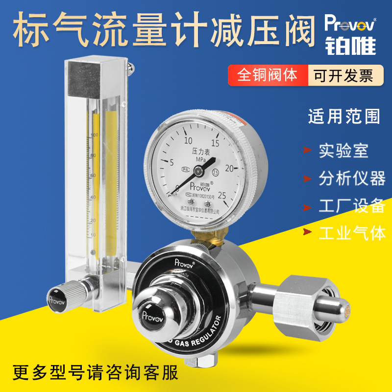 铂唯精密流量计检测减压阀铜制