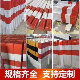 道口桩红白反光警示柱 地埋黄黑红白防撞标识路桩 公路钢管警示柱
